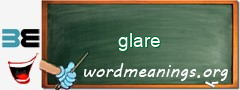 WordMeaning blackboard for glare